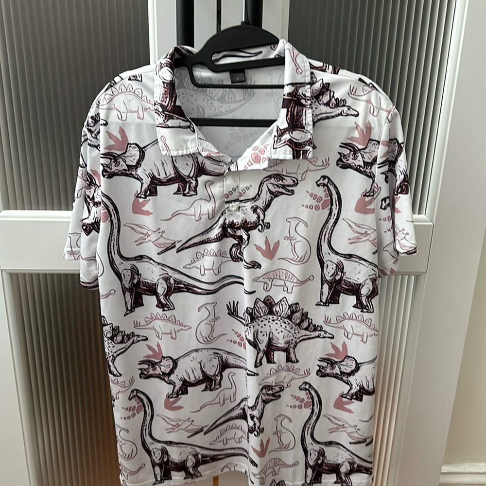 Dinosaur Golf Polo - Men’s Large